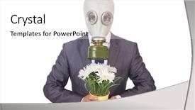  Presentation with new client interview wearing mask - Slide set having water - exterior wall of building background and a tawny brown colored foreground.