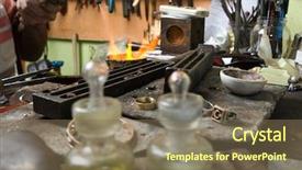  Presentation with jewelry gold - Presentation theme with clichy-sous-bois vintage postcard with a rough rubber stamp background and a lemonade colored foreground