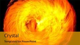  Presentation with fiery - Audience pleasing presentation design consisting of gasoline dance fiery motion backdrop and a light gray colored foreground