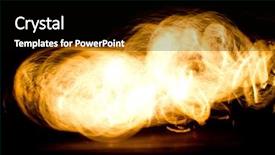  Presentation with fiery - Amazing slide deck having gasoline dance fiery motion backdrop and a  colored foreground