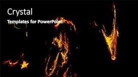  Presentation with dance - Colorful slide set enhanced with gasoline dance human torch backdrop and a black colored foreground