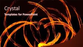  Presentation with performance - Audience pleasing PPT theme consisting of effects fire - gasoline dance night performance backdrop and a wine colored foreground