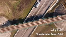  Presentation with tank truck - Beautiful slide deck featuring gasoline-truck-oil-trailer-truck backdrop and a violet colored foreground