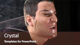  Presentation with plastic - Audience pleasing presentation design consisting of gasping air - man fighting for life strangling backdrop and a  colored foreground