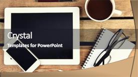  Presentation with touch screen - Theme enhanced with gasses - touch screen tablet computer background and a  colored foreground