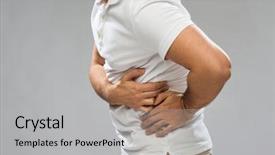  Presentation with health - Presentation consisting of gastritis - people healthcare and health problem background and a light gray colored foreground