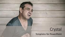  Presentation with gastritis - Colorful theme enhanced with gastritis - unhappy man suffering from belly-ache backdrop and a light gray colored foreground