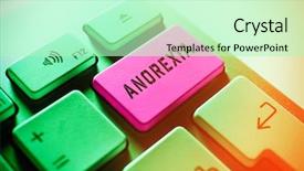  Presentation with anorexia - Cool new PPT theme with gastroenterology - close up of anorexia keyboard backdrop and a  colored foreground