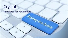  Presentation with bulimia - Cool new PPT theme with gastroenterology - close up of recovery backdrop and a sky blue colored foreground