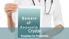  Presentation with anorexia - Cool new theme with gastroenterology - female doctor with tablet pc backdrop and a teal colored foreground