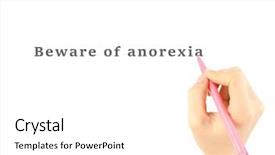  Presentation with anorexia - Presentation with gastroenterology - human hand writing text beware background and a white colored foreground