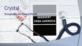  Presentation with anorexia - Amazing PPT layouts having gastroenterology - tablet pc and text recovery backdrop and a sky blue colored foreground