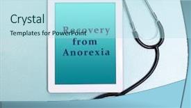  Presentation with light blue - Theme having gastroenterology - tablet pc and text recovery background and a light blue colored foreground