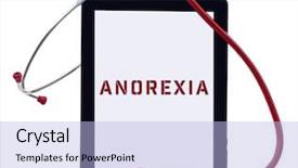 Presentation with bulimia - Theme having gastroenterology - tablet pc and word bulimia background and a light blue colored foreground