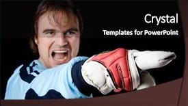  Presentation with music sympfonic studio - PPT theme with gate keeper - goalkeeper gives directions studio picture background and a black colored foreground