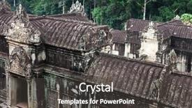  Presentation with cambodia - PPT theme enhanced with gate of angkor wat in siem reap of cambodia background and a dark gray colored foreground