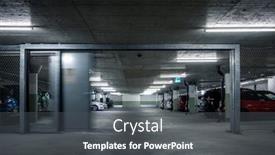  Presentation with cars - Audience pleasing presentation consisting of gated-underground-parking-cars-parked backdrop and a dark gray colored foreground