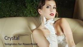  Presentation with rich - PPT layouts featuring gatsby - beautiful and rich superstar girl background and a coral colored foreground