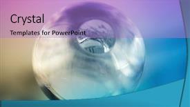  Presentation with gatsby - Slide set having gatsby - glass ball background and a light blue colored foreground