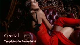  Presentation with gatsby - Presentation theme featuring gatsby - gorgeous attractive woman background and a wine colored foreground