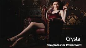  Presentation with gatsby - Presentation theme consisting of gatsby - gorgeous young woman in velvet background and a wine colored foreground