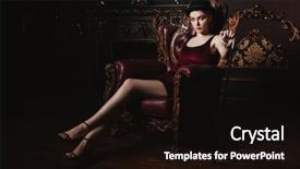  Presentation with gatsby - Audience pleasing presentation design consisting of gatsby - gorgeous young woman in velvet backdrop and a wine colored foreground