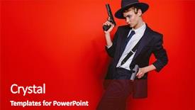  Presentation with gangster - Beautiful theme featuring gatsby - portrait of an attractive young backdrop and a crimson colored foreground