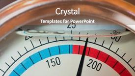  Presentation with water meter - Amazing theme having gauge - close-up of a water manometer backdrop and a tawny brown colored foreground