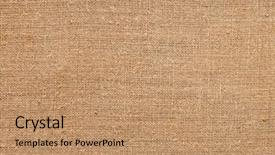 Presentation with natural - Colorful presentation theme enhanced with gauze - closeup of natural burlap hessian backdrop and a coral colored foreground