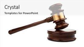  Presentation with auction - Presentation design having gavel action - auction hammer in front background and a white colored foreground