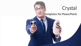  Presentation with lawyer - Theme with gavel and a moneybag background and a white colored foreground