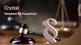  Presentation with law books - Theme consisting of gavel and books law globe background and a wine colored foreground