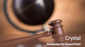  Presentation with law books - Slides enhanced with gavel and books law globe background and a tawny brown colored foreground