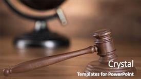  Presentation with law books - Slides enhanced with gavel and books law globe background and a tawny brown colored foreground
