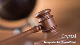  Presentation with law books - Amazing theme having gavel and books law globe backdrop and a tawny brown colored foreground