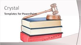  Presentation with legal - Beautiful PPT theme featuring gavel-and-soundblock-on-thick backdrop and a white colored foreground