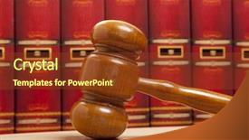  Presentation with vintage book - Slide set having gavel and vintage old book background and a tawny brown colored foreground