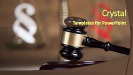  Presentation with court gavel - Slide deck consisting of gavel court and paragraph sign background and a tawny brown colored foreground