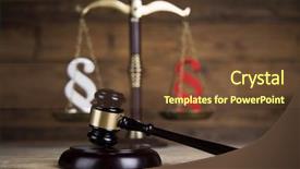  Presentation with court gavel - Presentation theme having gavel court and paragraph sign background and a tawny brown colored foreground