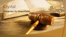  Presentation with mallet - Theme featuring gavel-law-theme-mallet background and a lemonade colored foreground