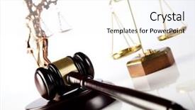  Presentation with mallet - PPT theme with gavel law theme mallet background and a white colored foreground