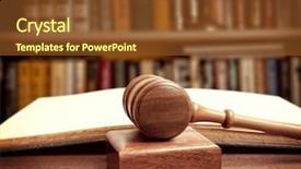  Presentation with court gavel - Cool new PPT theme with gavel of a judge backdrop and a tawny brown colored foreground