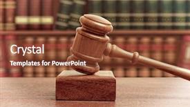  Presentation with court gavel - Colorful theme enhanced with gavel of a judge backdrop and a tawny brown colored foreground