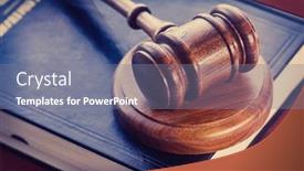  Presentation with law - PPT layouts with gavel-on-law-book-sitting background and a gray colored foreground