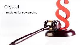  Presentation with gavel - Presentation with gavel paragraph sign symbol background and a white colored foreground