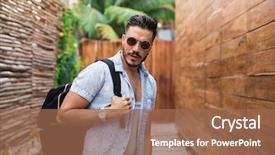  Presentation with mexico - Amazing presentation having gay colors - latin man traveling in tulum backdrop and a coral colored foreground