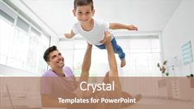  Presentation with gay - Presentation theme having gay couple playing with foster background and a coral colored foreground