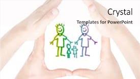  Presentation with gay - Audience pleasing theme consisting of gay familiy on white backdrop and a sky blue colored foreground