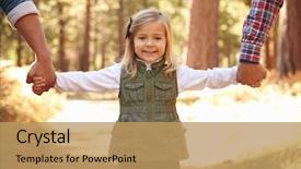  Presentation with family gay - Theme having gay male couple with daughter background and a coral colored foreground