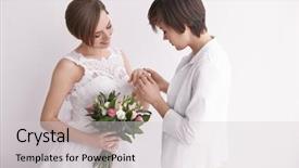  Presentation with married - PPT layouts consisting of gay wedding concept happy married background and a light gray colored foreground